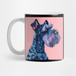 70s Kerry Blue Terrier Vibes: Pastel Pup Parade Mug